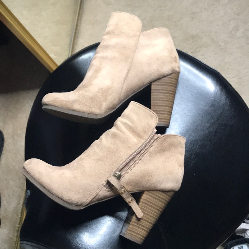 Tan booties ankle boots